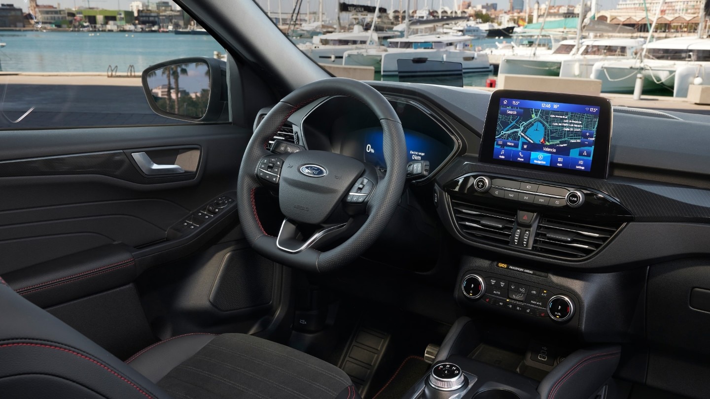 Ford Kuga dashboard and steering wheel