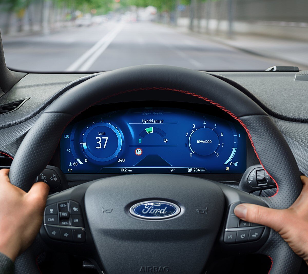 Ford Puma interior showing 12.3" Digital instrument cluster 