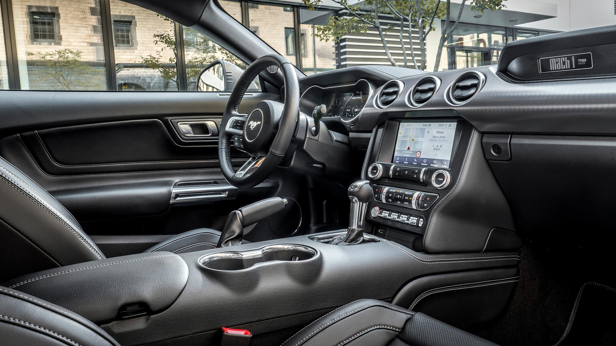 Ford Mustang GT interior cockpit view