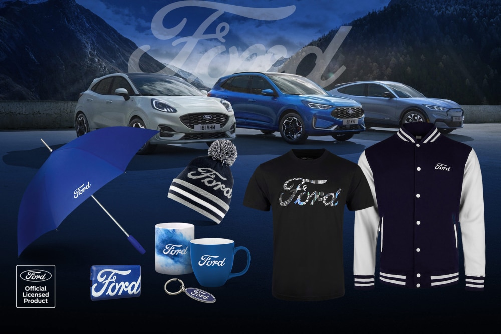 Ford butiktermékek és különböző Ford modellek