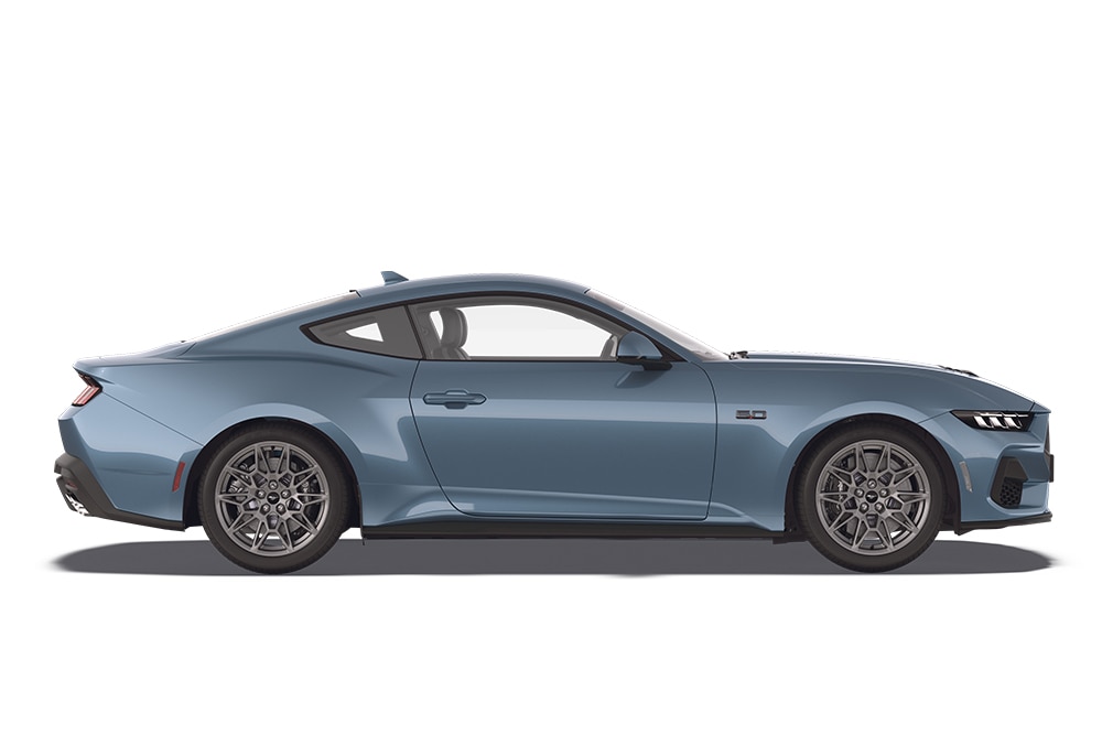 Kék Ford Mustang, a Ford performance termékcsalád tagja.