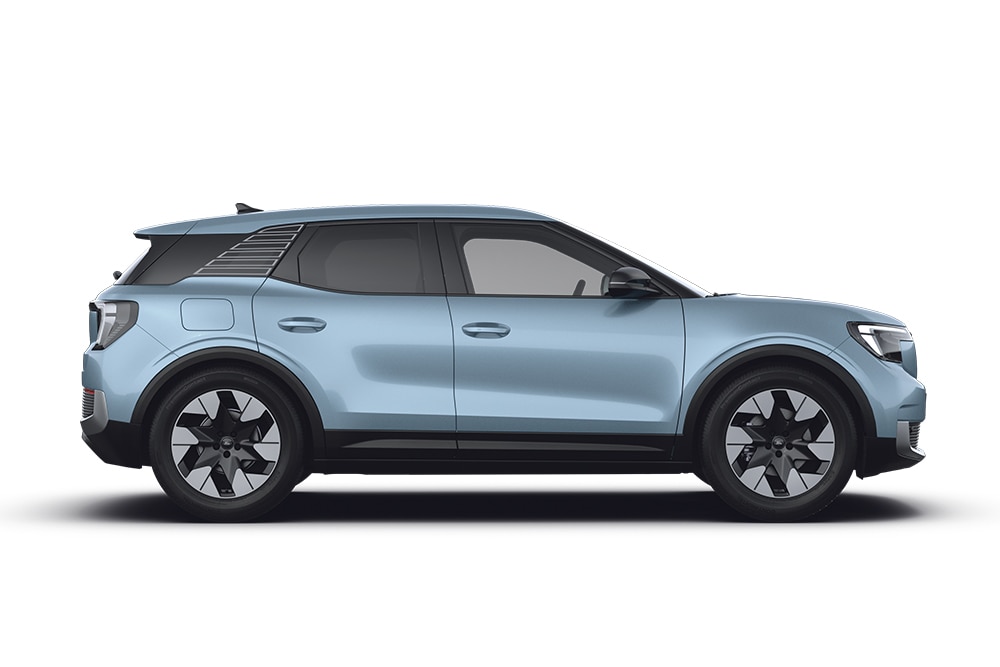 Kék Ford Explorer, a  Ford SUV termékcsalád tagja.