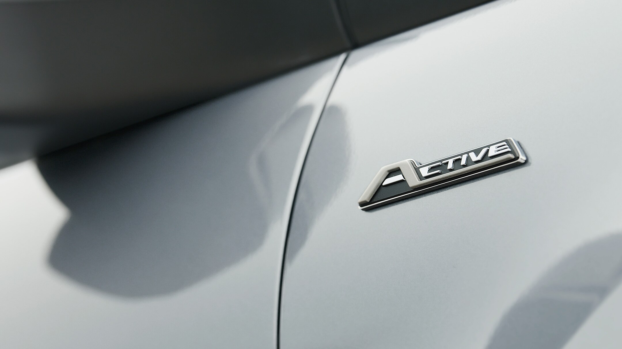 Ford Transit Connect Active close up on Active badge