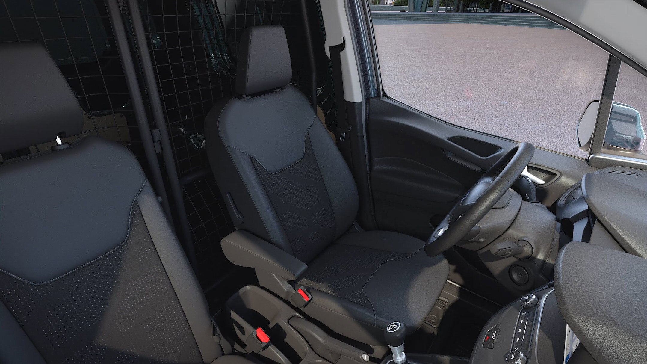 Transit Courier van interior