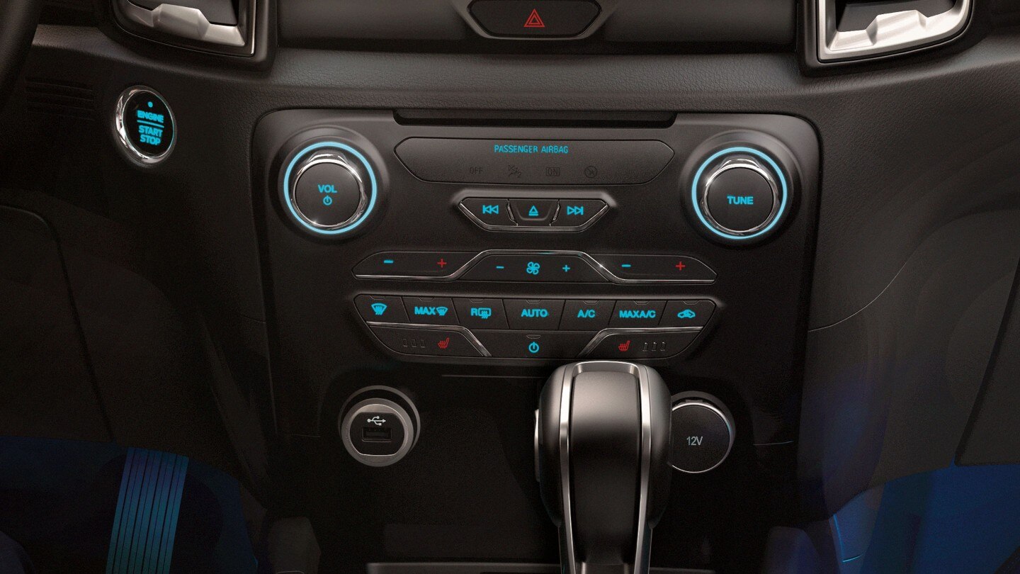Ford Ranger dual-zone temperature control