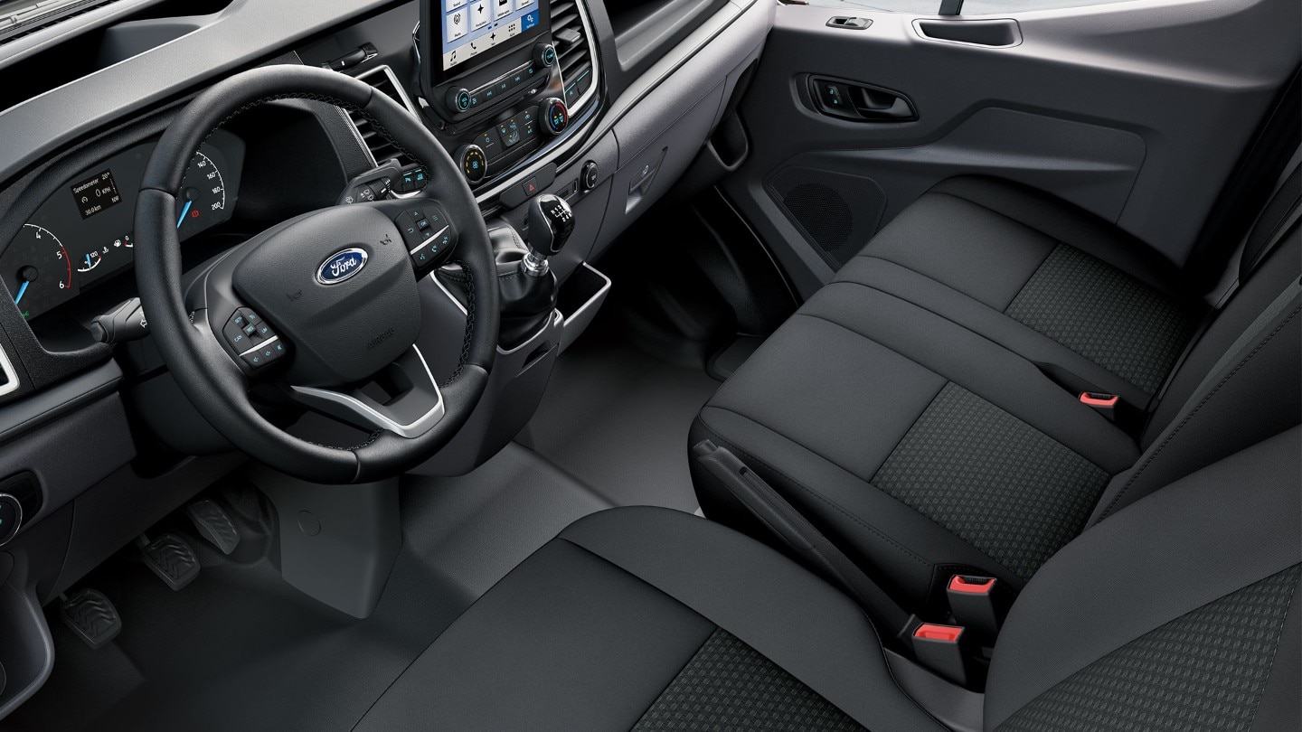 Ford Transit Van interior showing Adjustable Heated Seats
