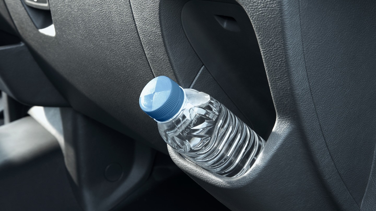 Ford Transit Van interior showing compartments