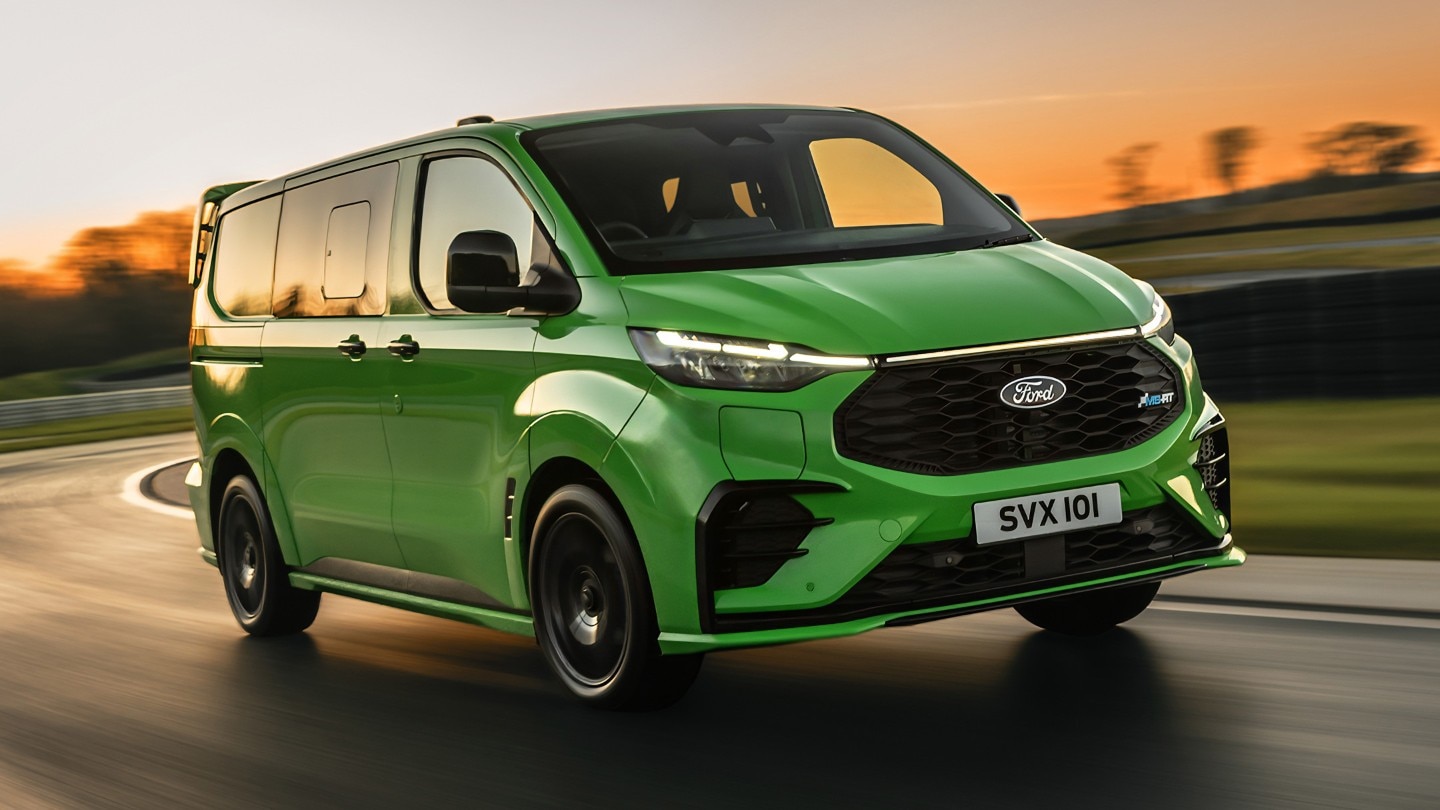 ford transit custom msrt front right green