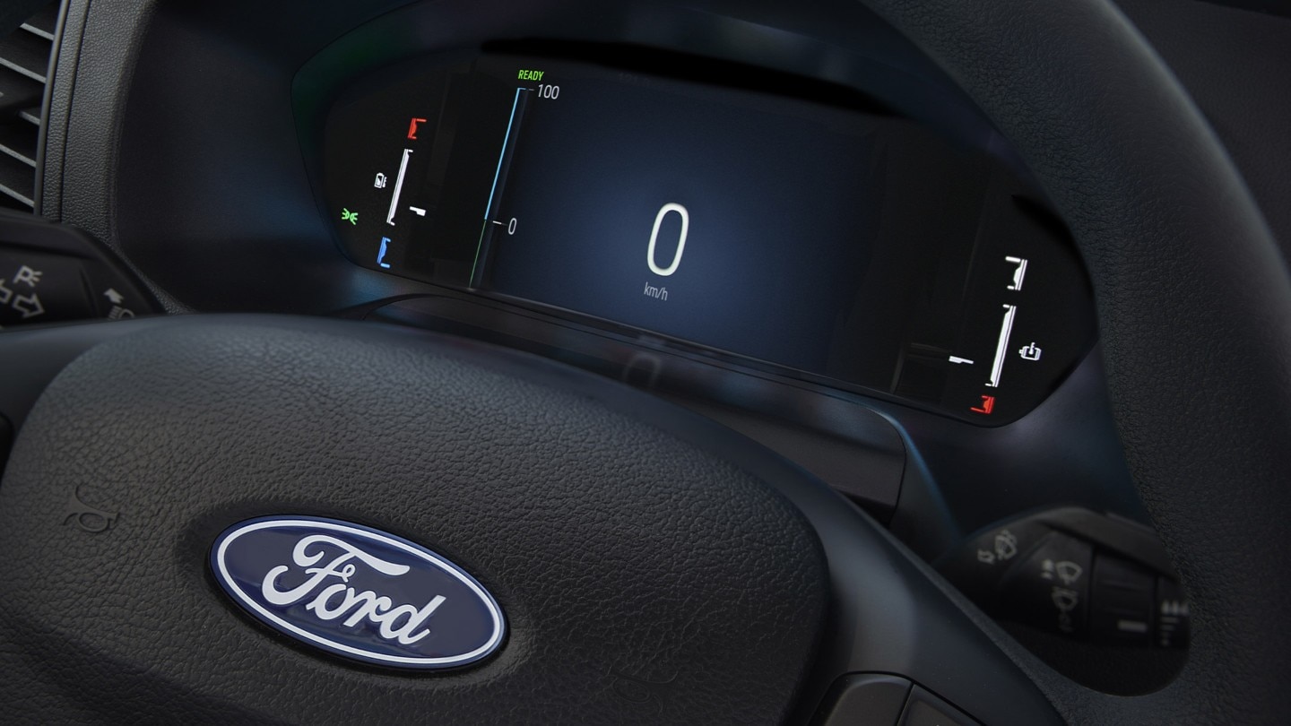 A Ford E-Transit műszerfala