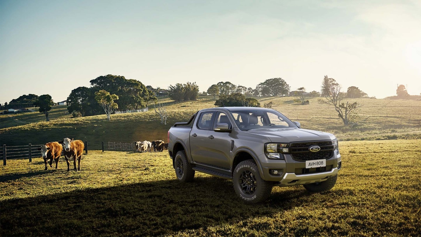 All-New Ranger Tremor in a paddock for cattle front 3/4 view