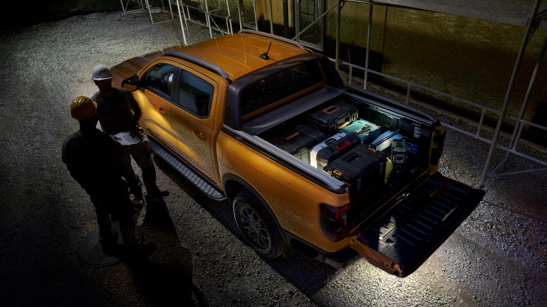 All-New Ranger Wildtrak zone lighting