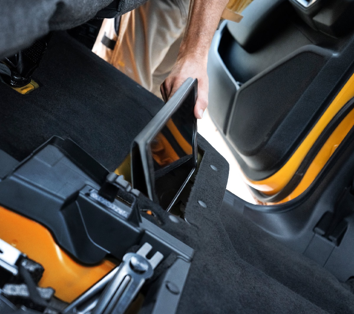 All-New Ford Ranger under seat stowage