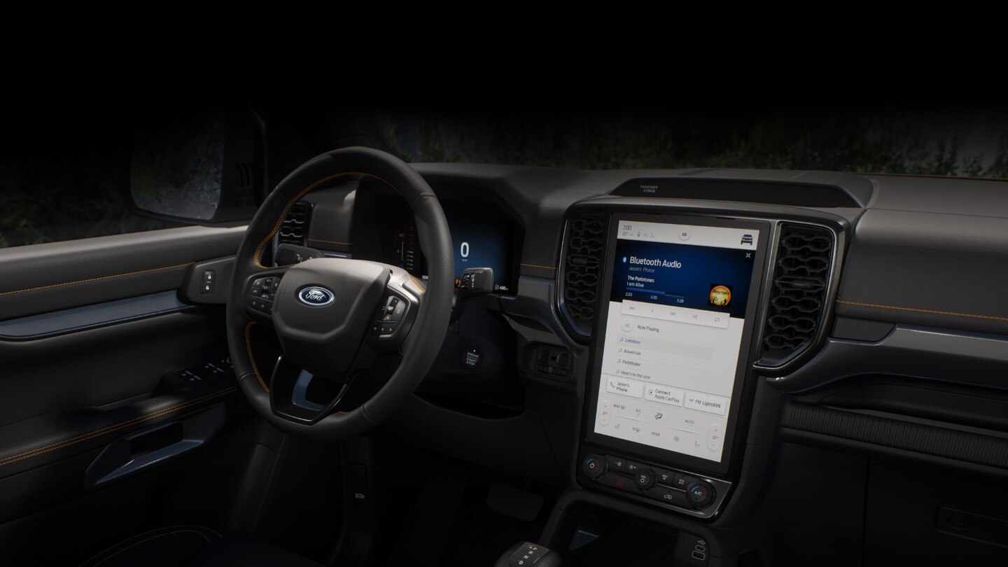 Ranger Wildtrak interior cabin view