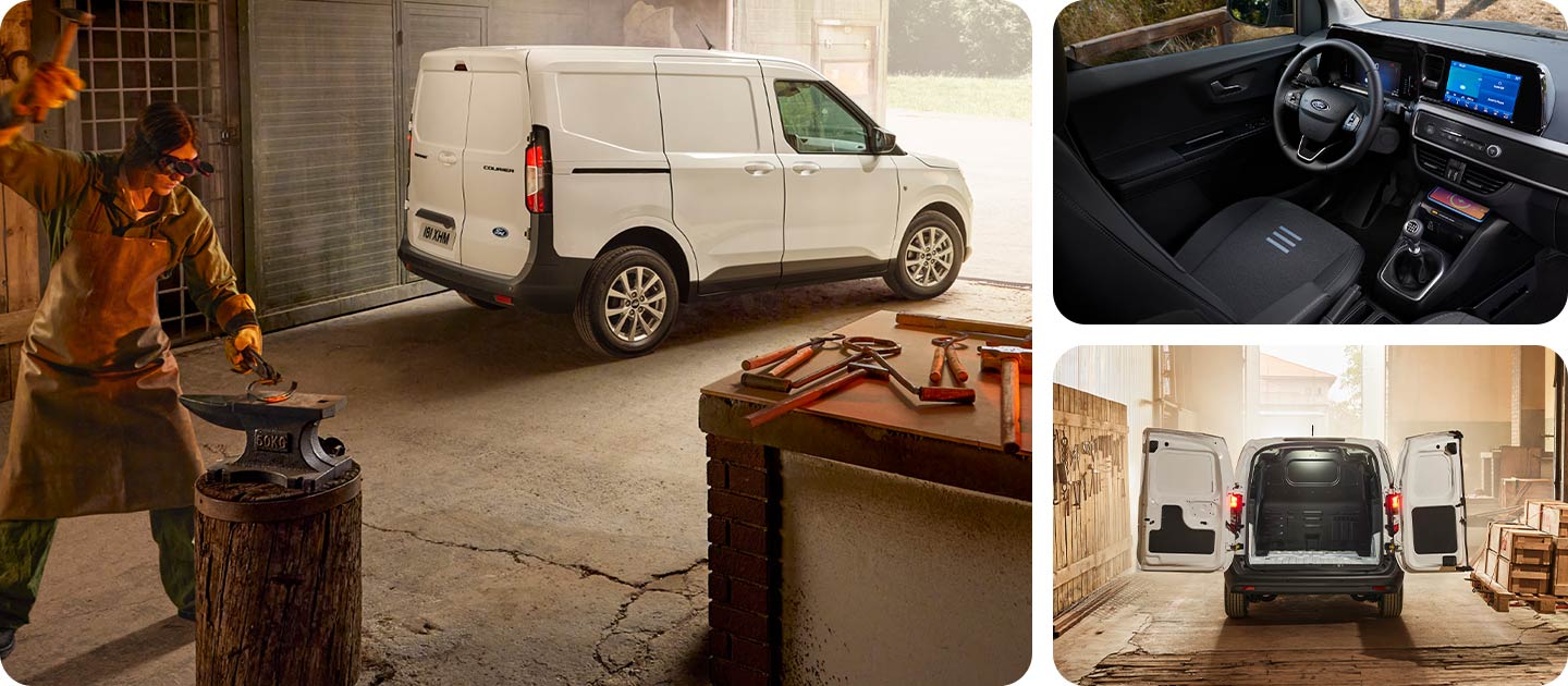 Ford Transit Courier grafikai kollázs
